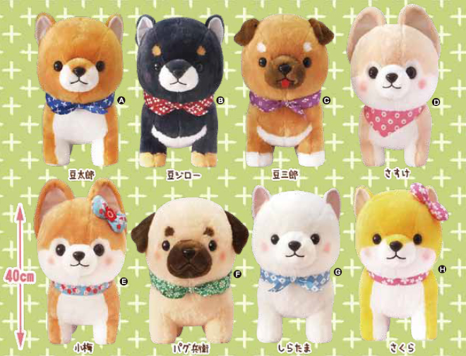 Amuse Dog Plush Doll, Mameshiba San Kyodai Gathering Collection