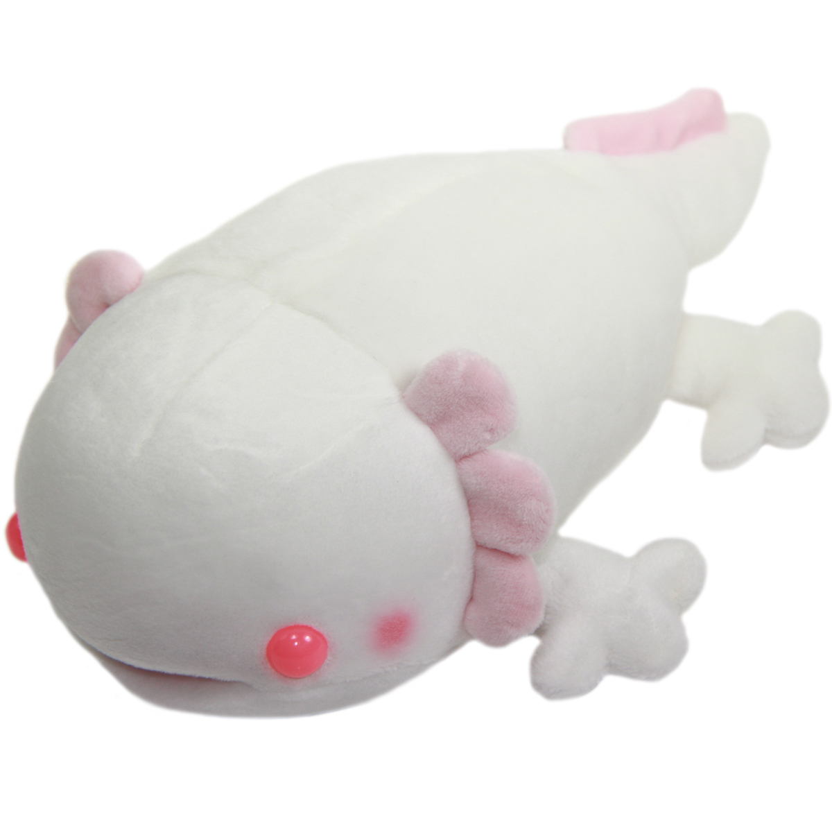Axolotl Plush Toy Super Soft Stuffed Animal White Pink