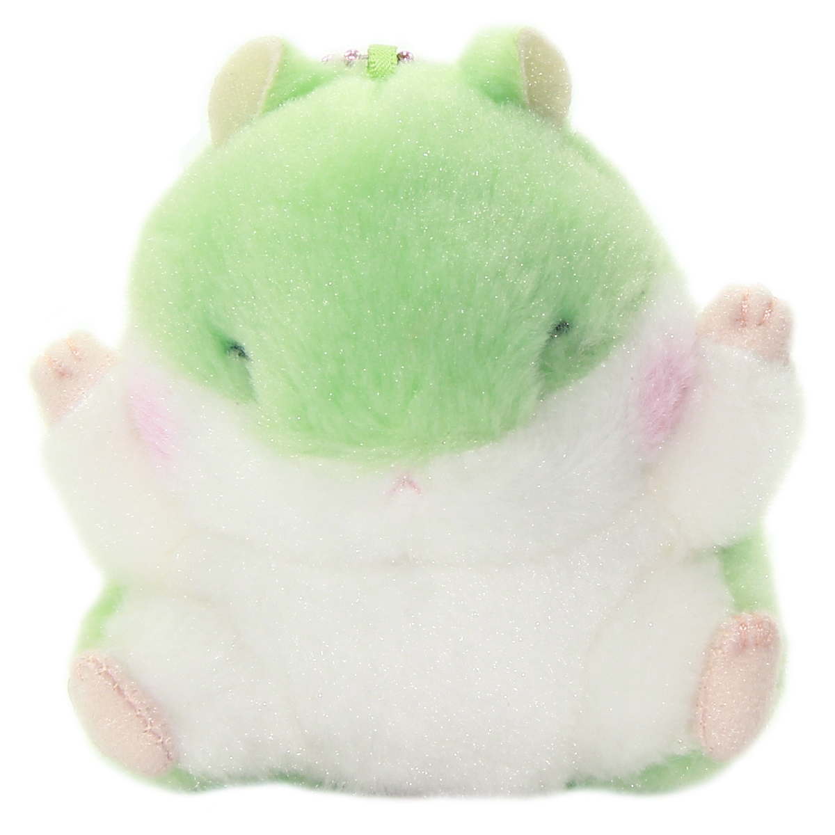 AMUSE Coroham Coron Cutie x1 8cm Green Cream Hamster Plush Japan NWT 