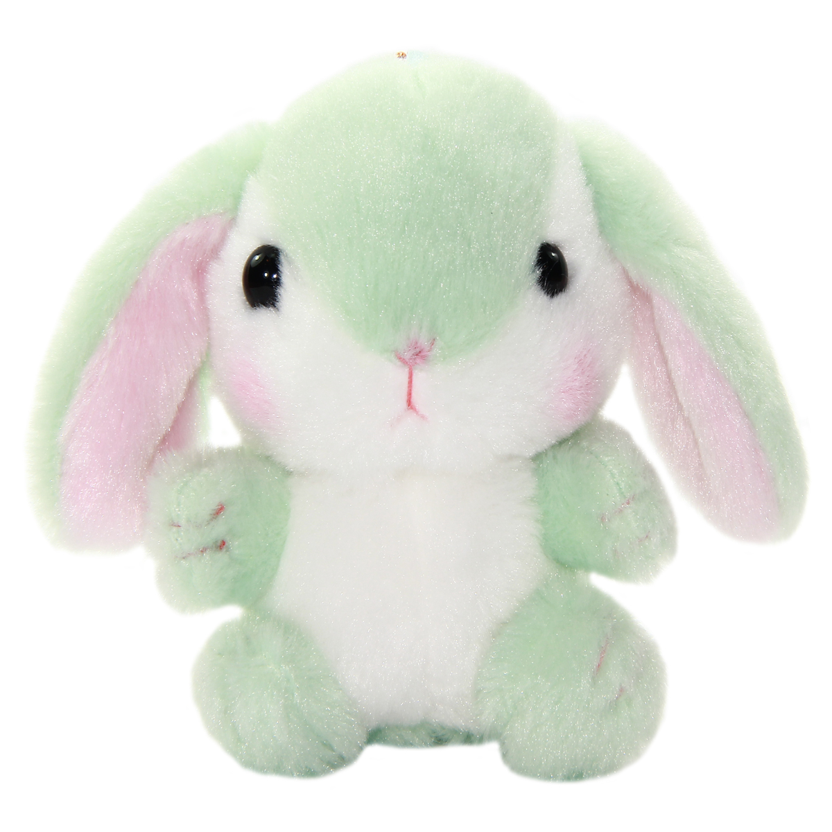 green plush bunny