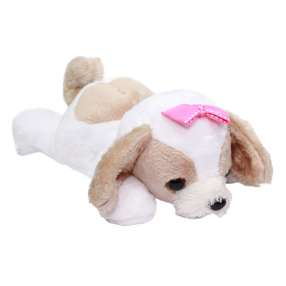 bow bow plush dog