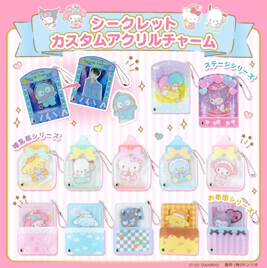 Sanrio Characters Acrylic Keychain Charm Random Blind Box