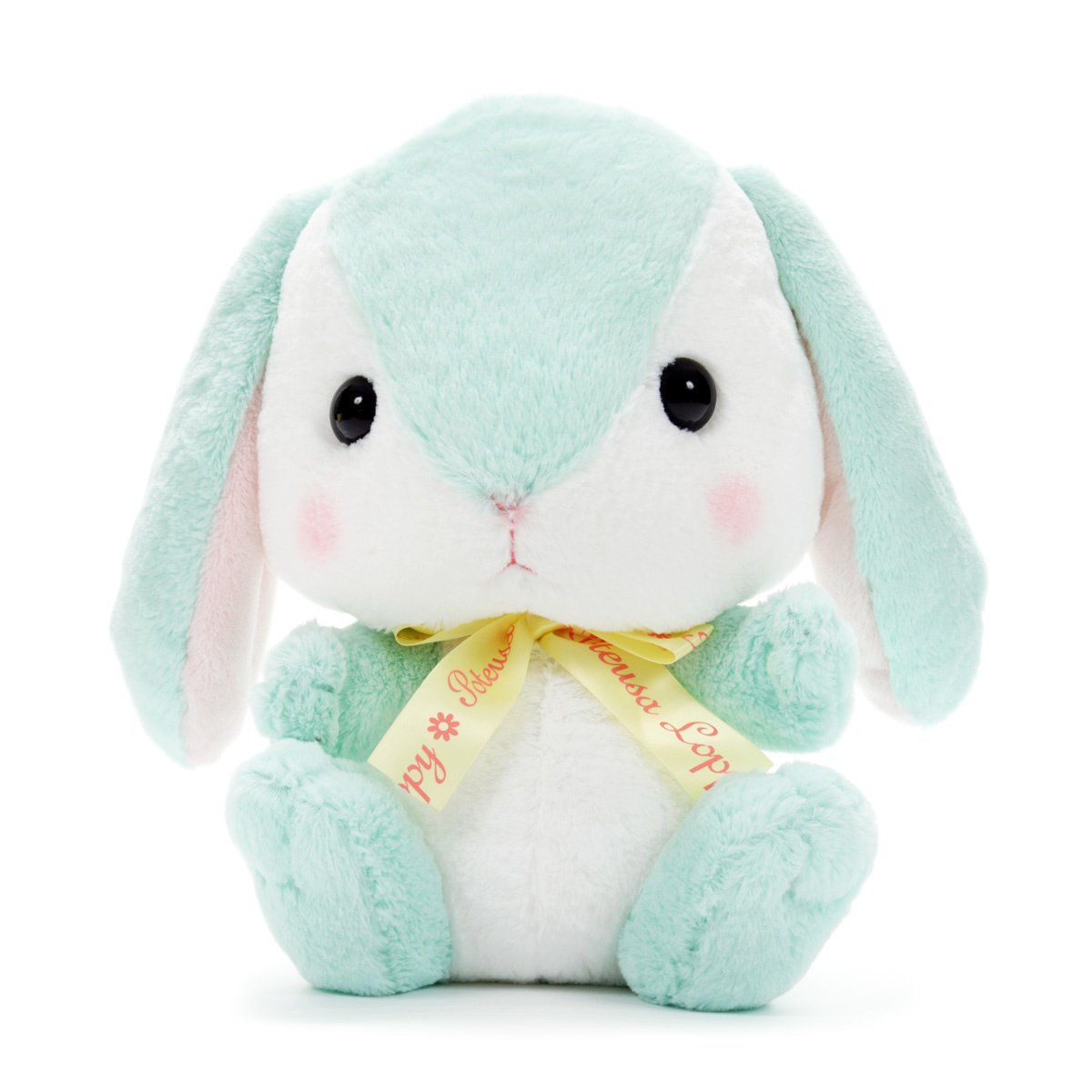 green plush bunny
