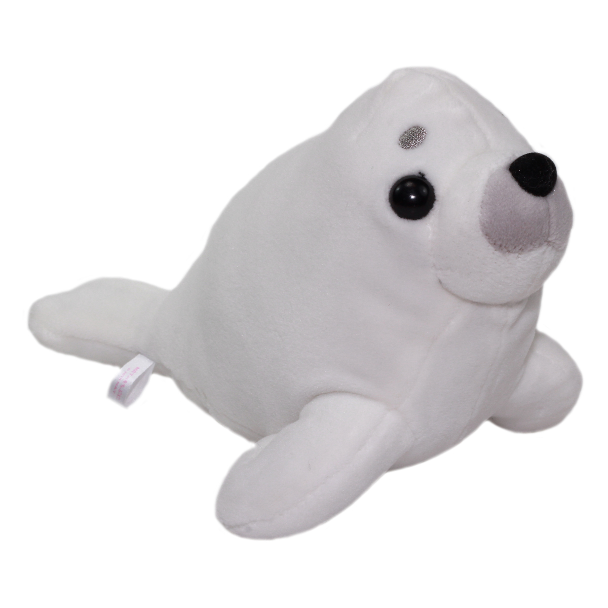 white stuffed seal