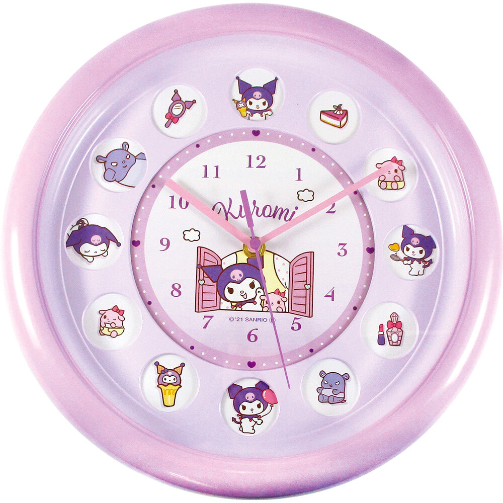 Sanrio Kuromi Wall Clock