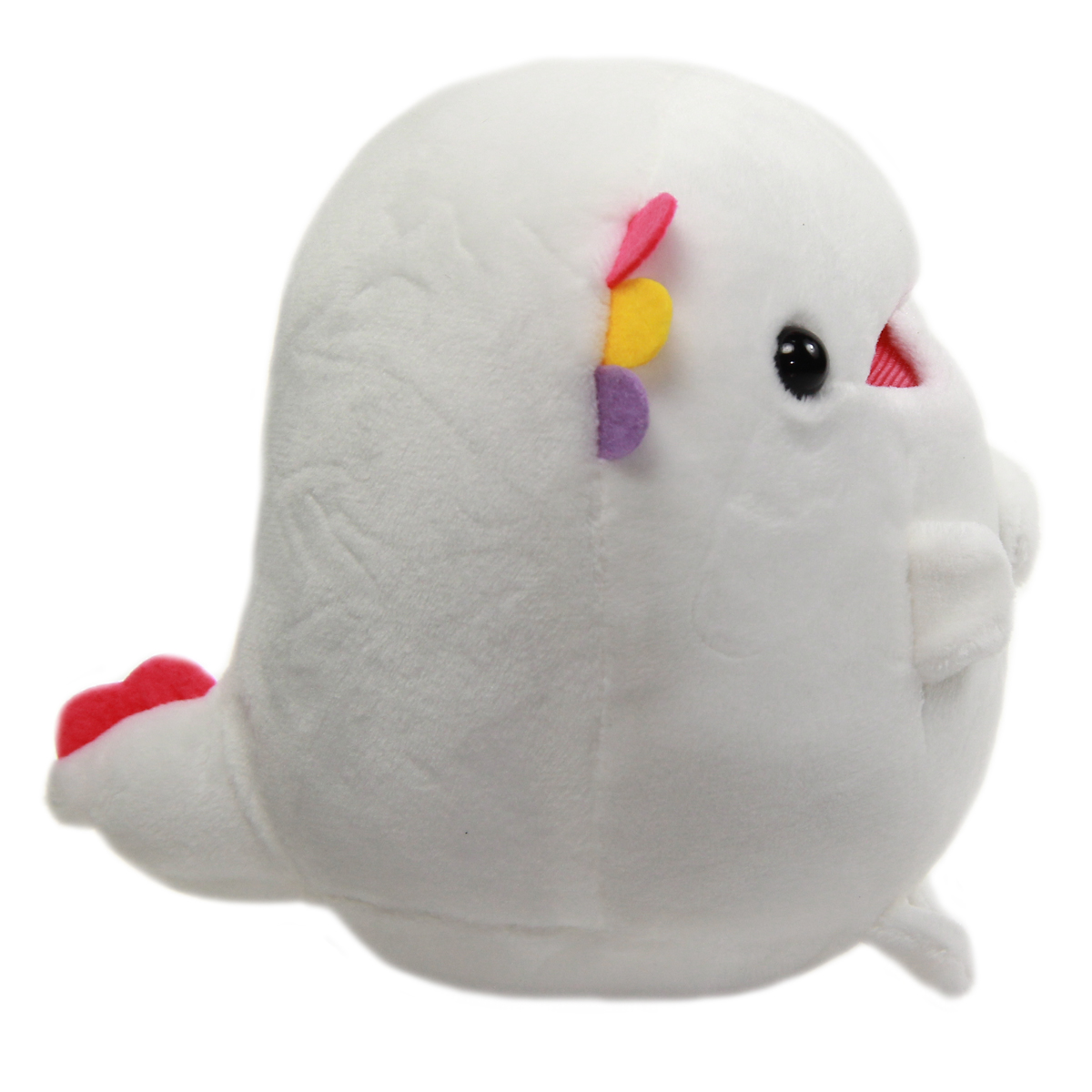 Albino Axolotl Plush Toy Super Soft Stuffed Animal White