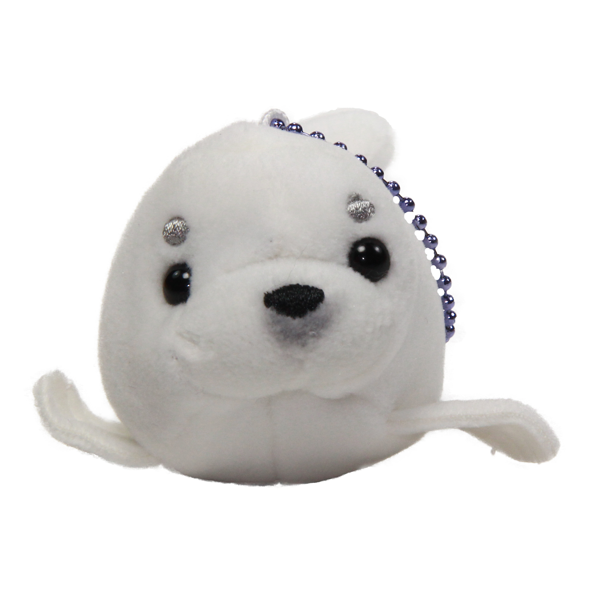 Aquarium Collection Plush Seal Plush Keychain Toy White 4 Inches