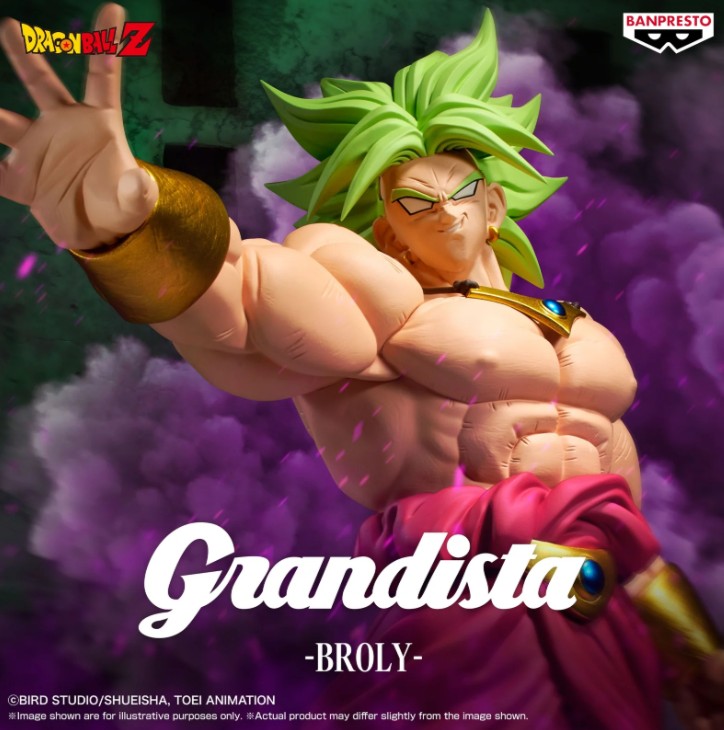 Broly Figure, Grandista, Dragon Ball Z, Banpresto
