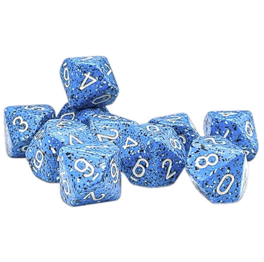Chessex - Speckled Ocean Stone - Set of D10 Dice - CHX 25176