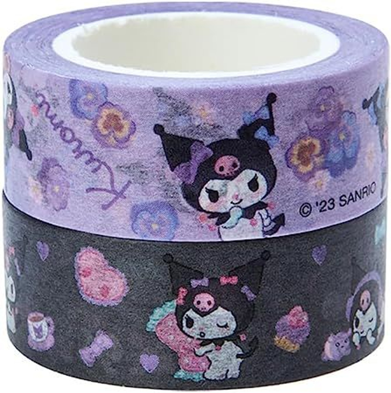 Sanrio Kuromi Washi Tape Washi-Tape Black Purple