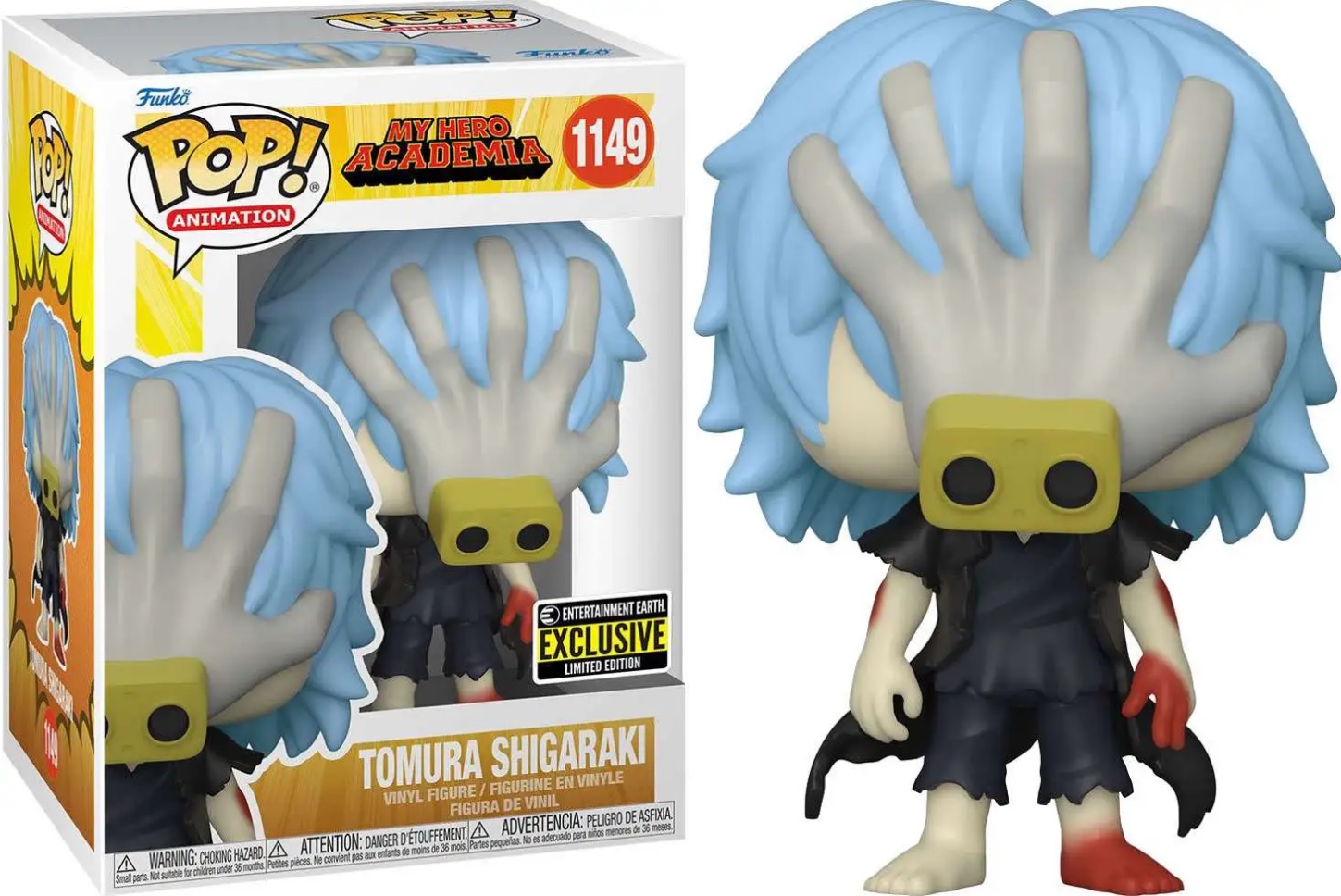 Funko POP! My Hero Academia Tomura Shigaraki #1149 EE Exclusive Figure w/  Case