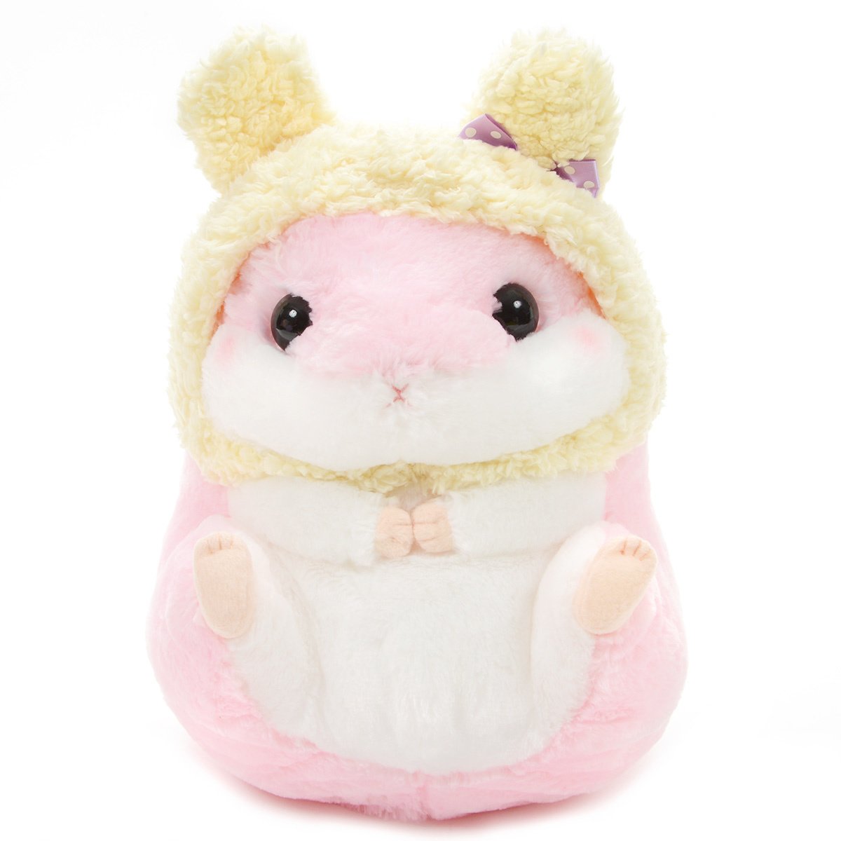 Hamster Plush Doll Amuse Coroham Coron Moko Moko Plush Collection Momo-chan Pink 14 Inches BIG