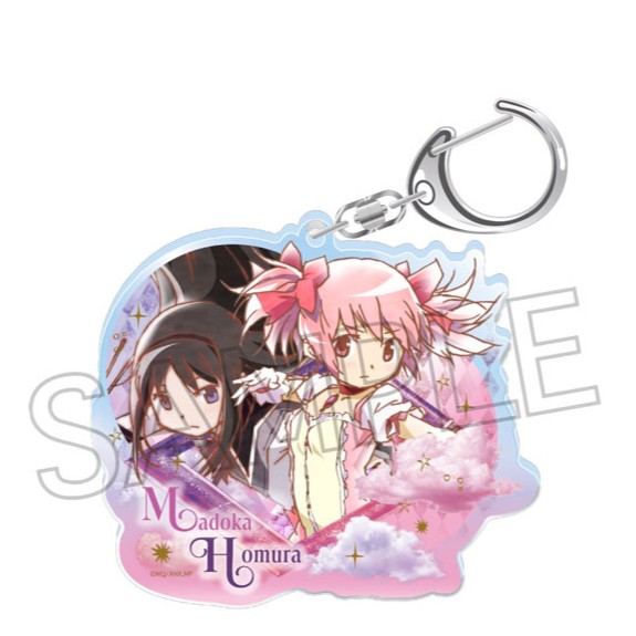 Madoka Kaname & Homura Akemi Acrylic Keychain Vintage Series AK Vol. 2 Madoka Magica