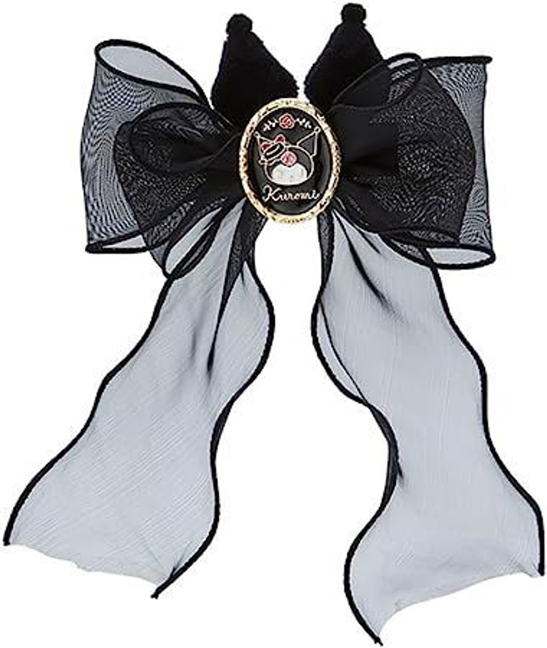 Sanrio Kuromi Hair Clip Bow Black