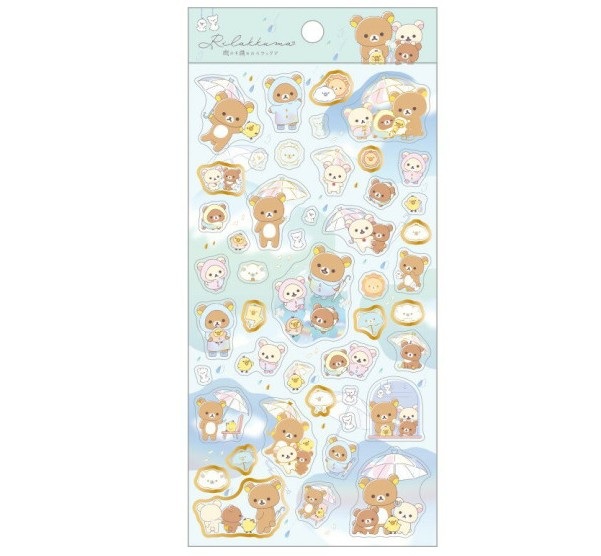 Rilakkuma Sticker Sheet - Wonderful House- San-X Official Japan 2025