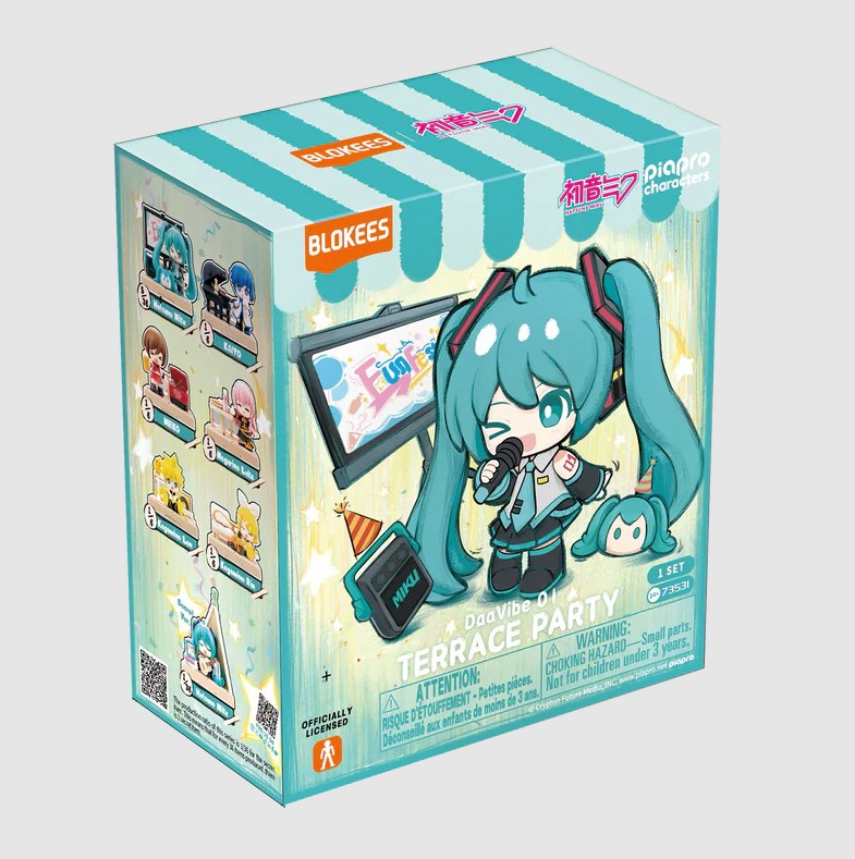 Piapro Characters Hatsune Miku & Friends Mini Figure - Terrace Party - Blokees - Random Blind Box