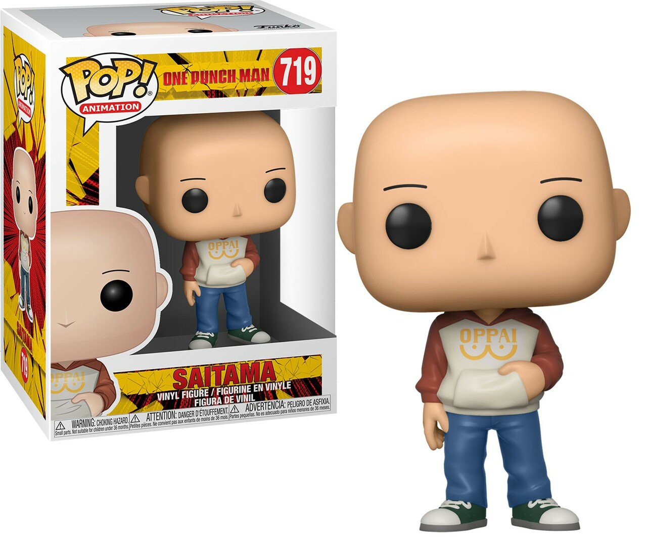 Saitama Casual Figure One Punch Man Funko Pop Animation 3.75 Inches Funko Pop 719