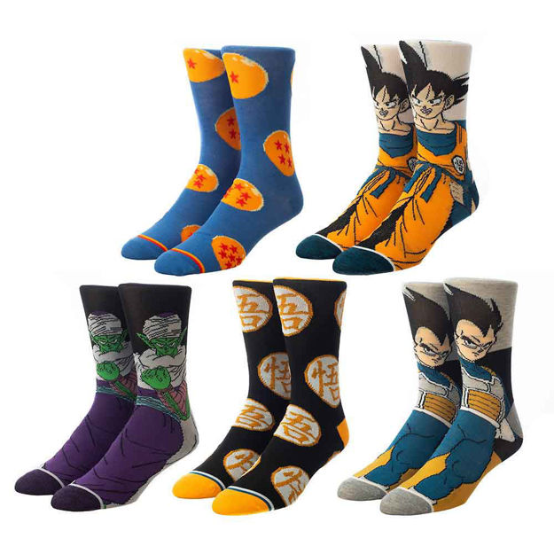 Dragon Ball Broly 5 Pair Crew Socks