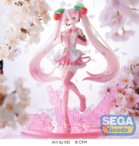 Hatsune Miku Figure, Luminasta, Sakura Miku 2023, Vocaloid, Sega