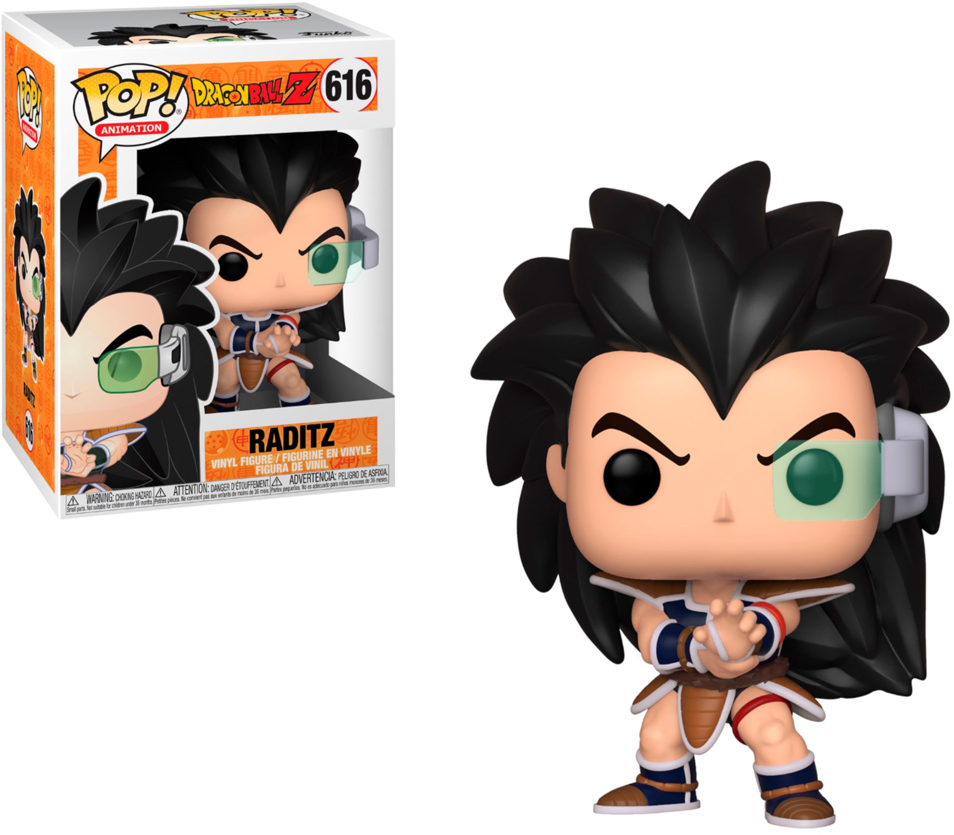 Raditz Figure Dragonball Z Funko Pop Animation 3.75 Inches - Funko Pop 616