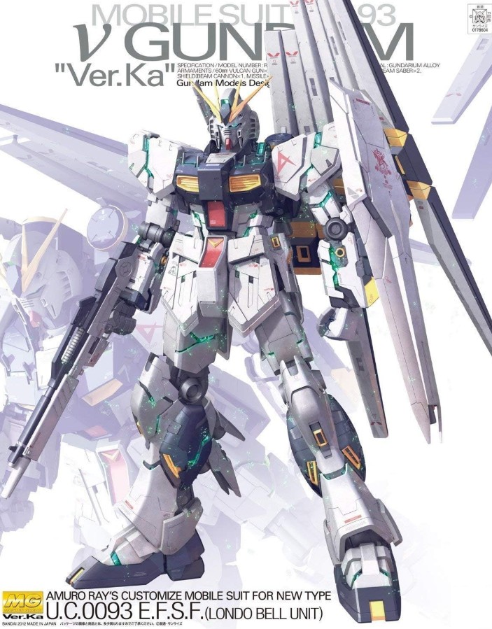 RX-93 V Gundam Ver. Ka, Chars Counterattack, MG Model Kit Bandai