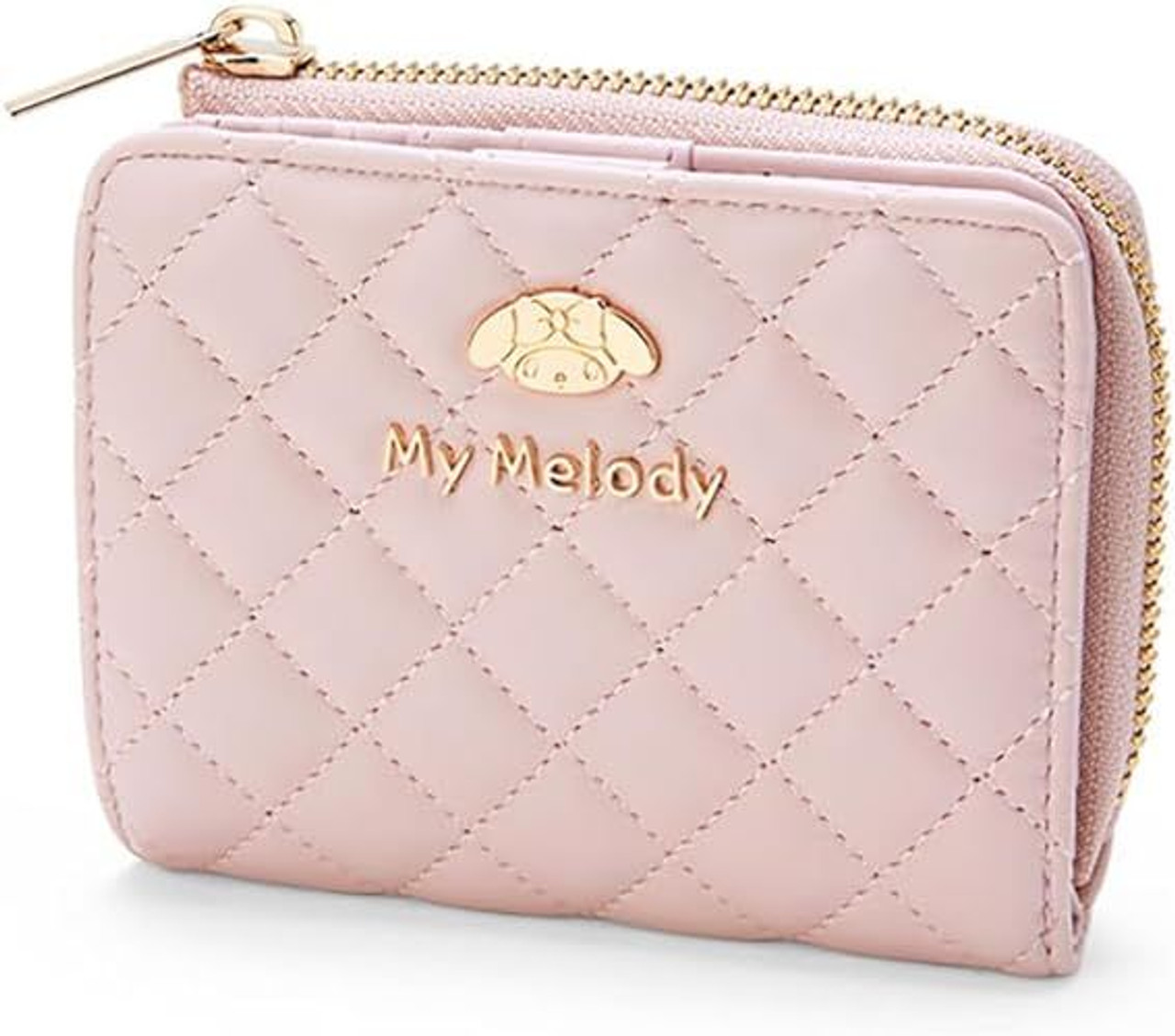 Sanrio Quilted Two-Fold Wallet - Pink - My Melody