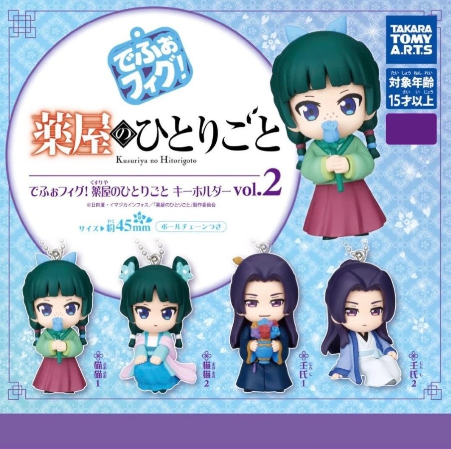 The Apothecary Diaries Mini Figure Keychain Vol 2. Gashapon - Random Pick