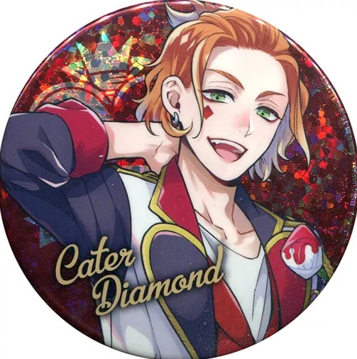 Twisted Wonderland Cater Diamond Glitter Pin Badge Big Size