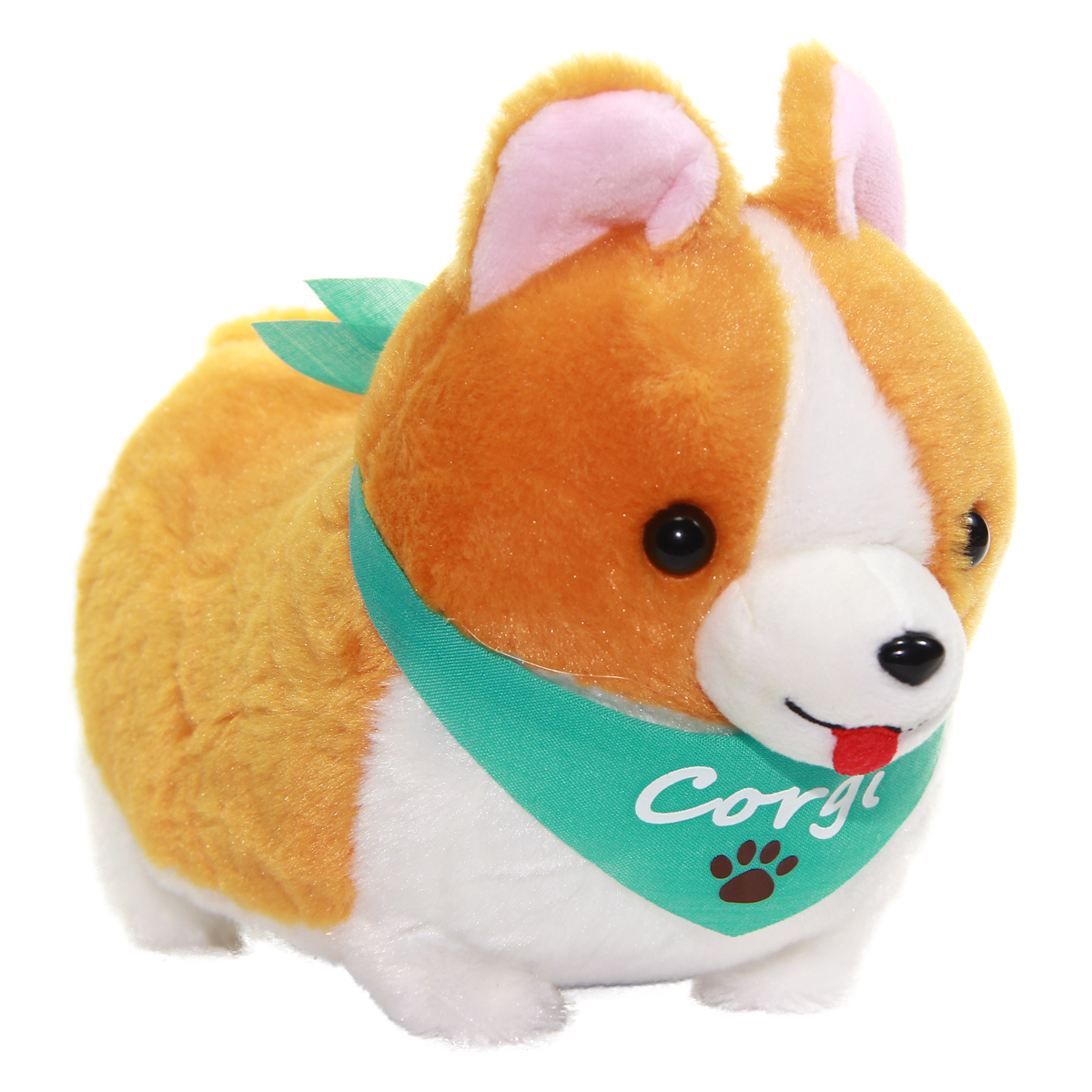 Amuse Ichi Ni no Corgi With Scarf Plush Collection Small Dog Plush Green Scarf Standard Size 6 Inches