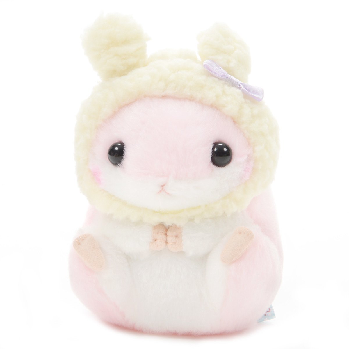 Hamster Plush Doll Amuse Coroham Coron Winter Plush Collection Momo-chan Pink 5 Inches