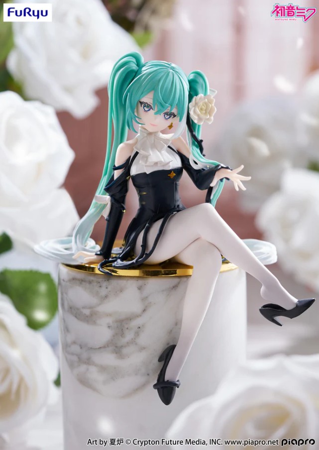 Hatsune Miku Noodle Stopper Figure, Flower Fairy, White Rose Ver, Vocaloid, Furyu