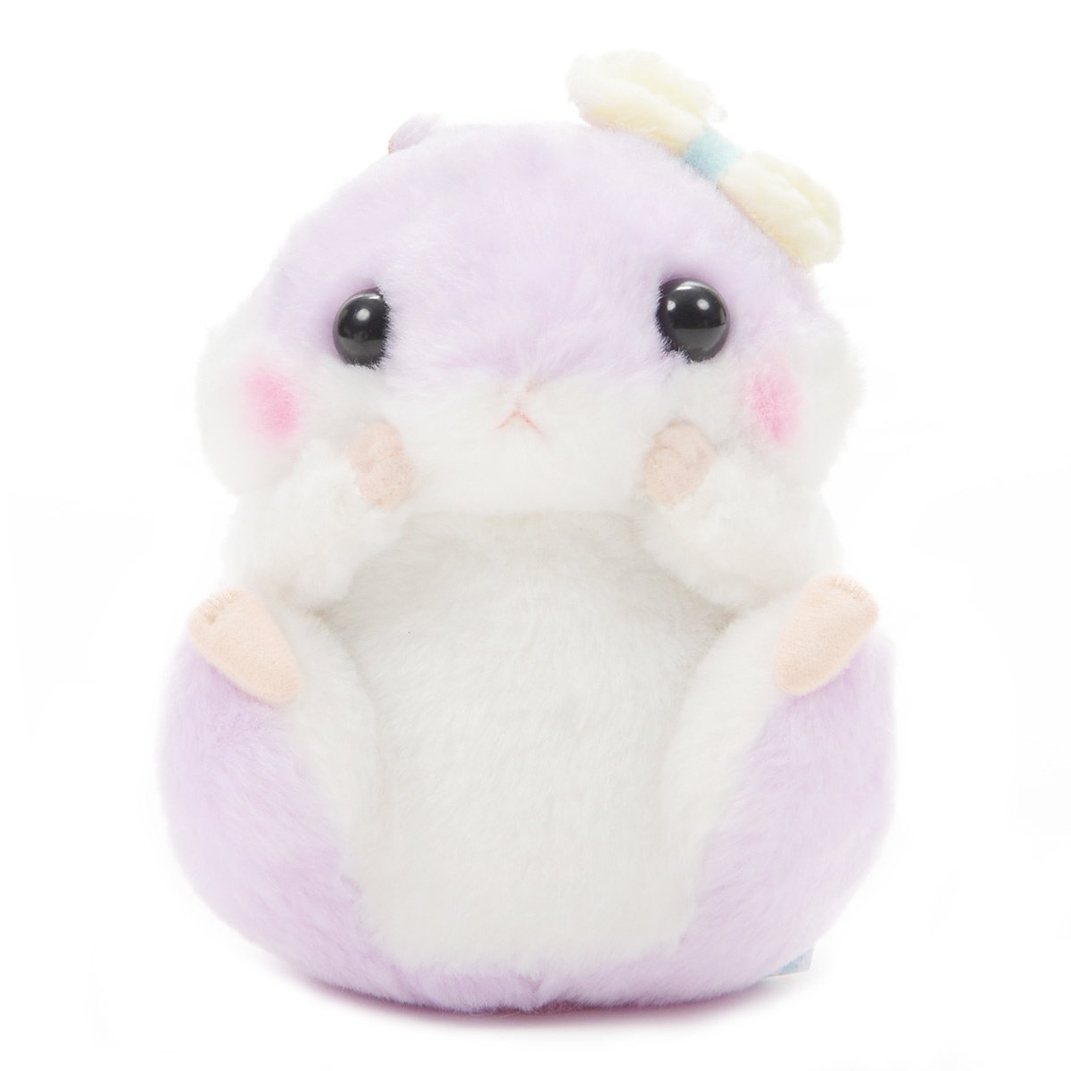 Hamster Plush Doll Amuse Coroham Coron Winter Plush Collection Budo-chan Purple 5 Inches