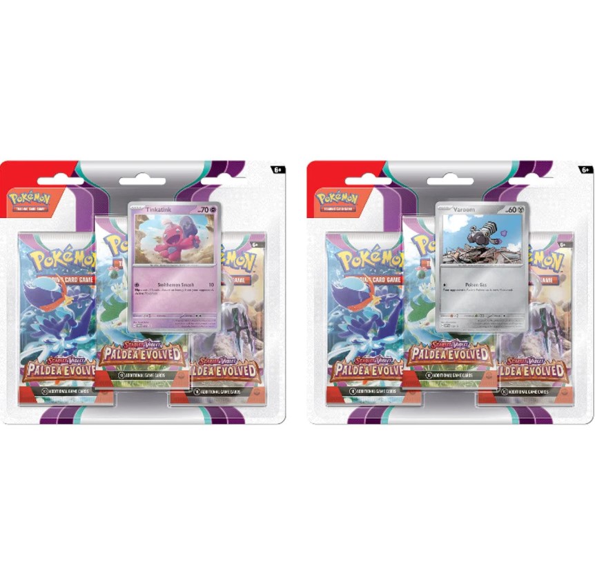 Pokemon Trading Card Game Paldea Evolved 3 pack Blister