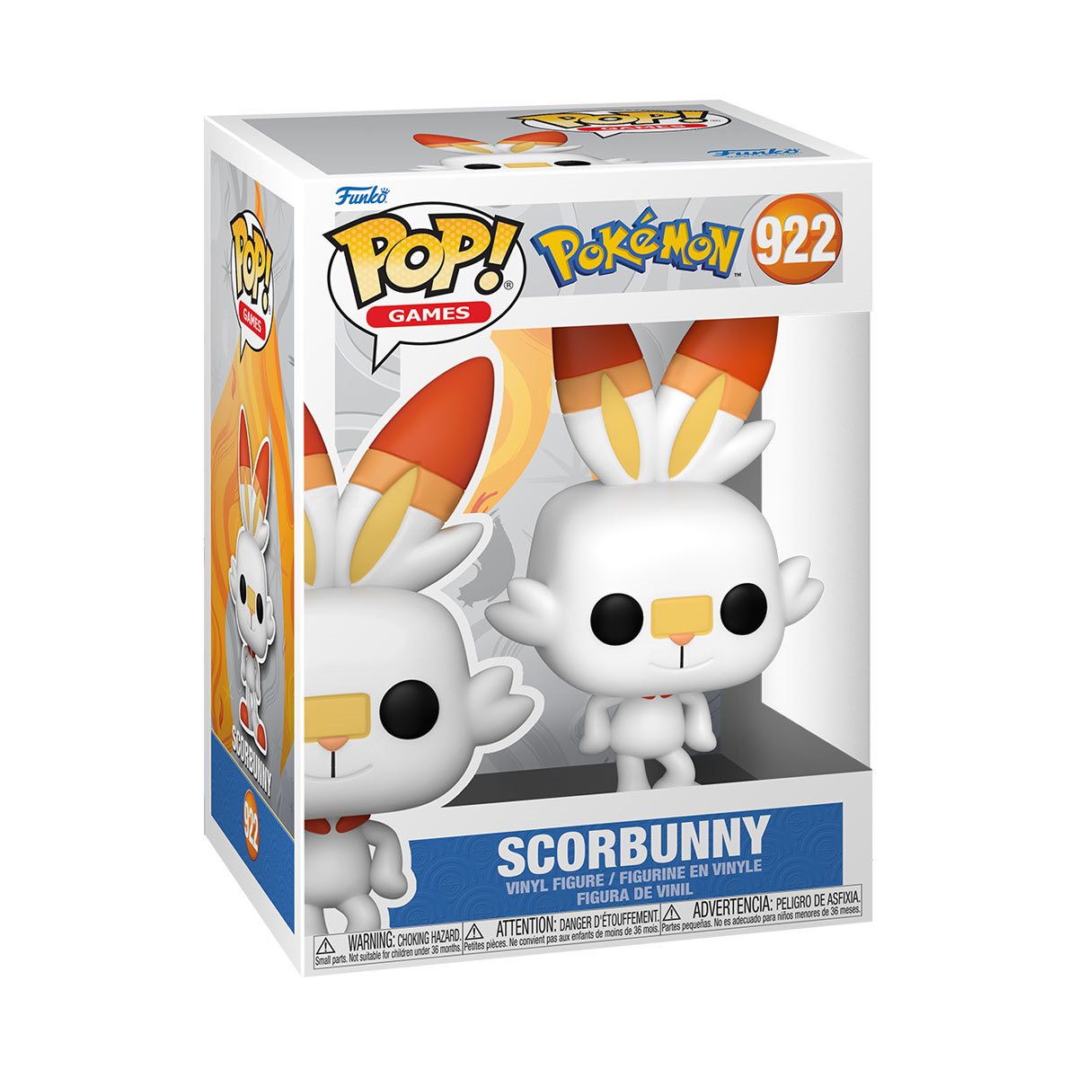 Scorbunny Figure Pokemon Pop Animation 3.75 Inches Funko Pop 922