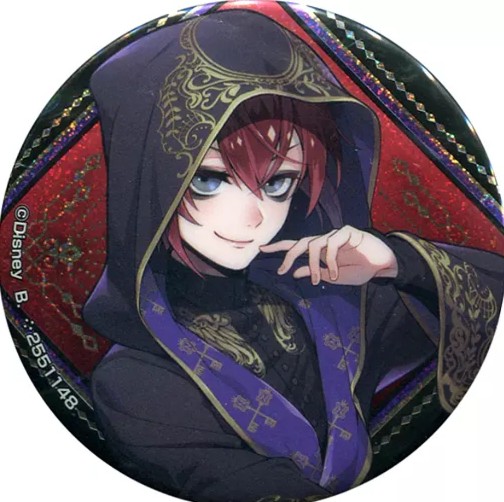 Twisted Wonderland Riddle Rosehearts Glitter Pin Badge