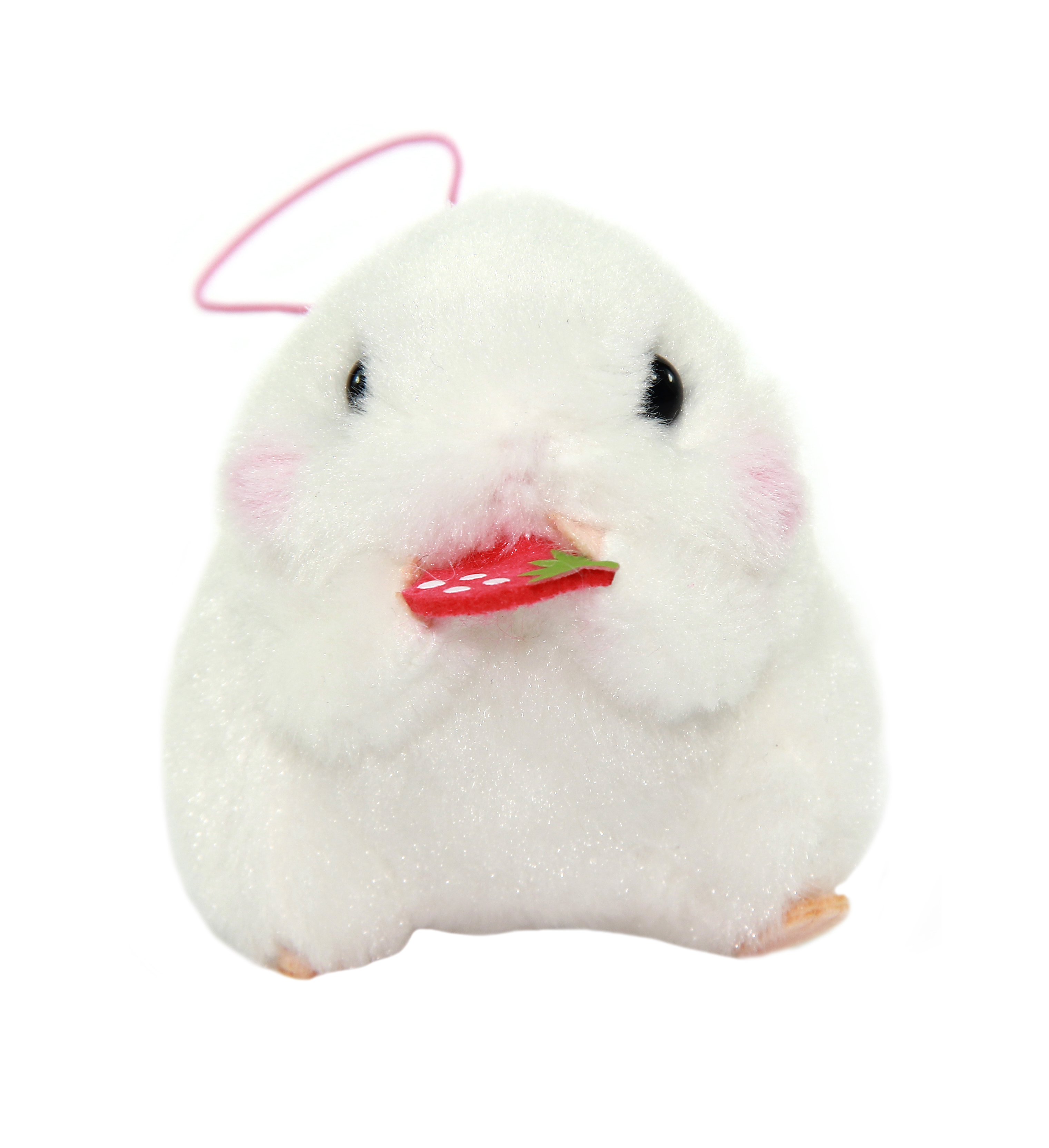 Plush Hamster, Amuse, Coroham Coron, Yukimaru, White, 3 Inches