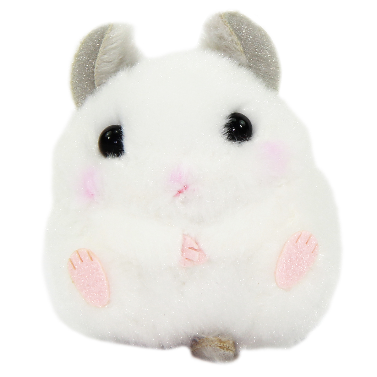 Amuse Hamster Plush Coroham Coron White Chinchilla Plushie 3 Strap