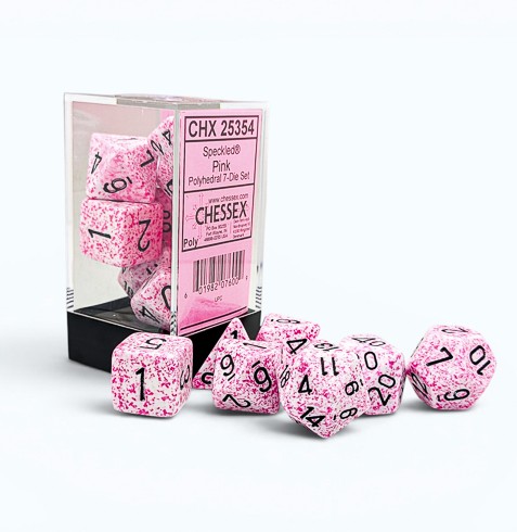 Chessex - Speckled Pink - 7 Die Set- CHX 25354 - Dice