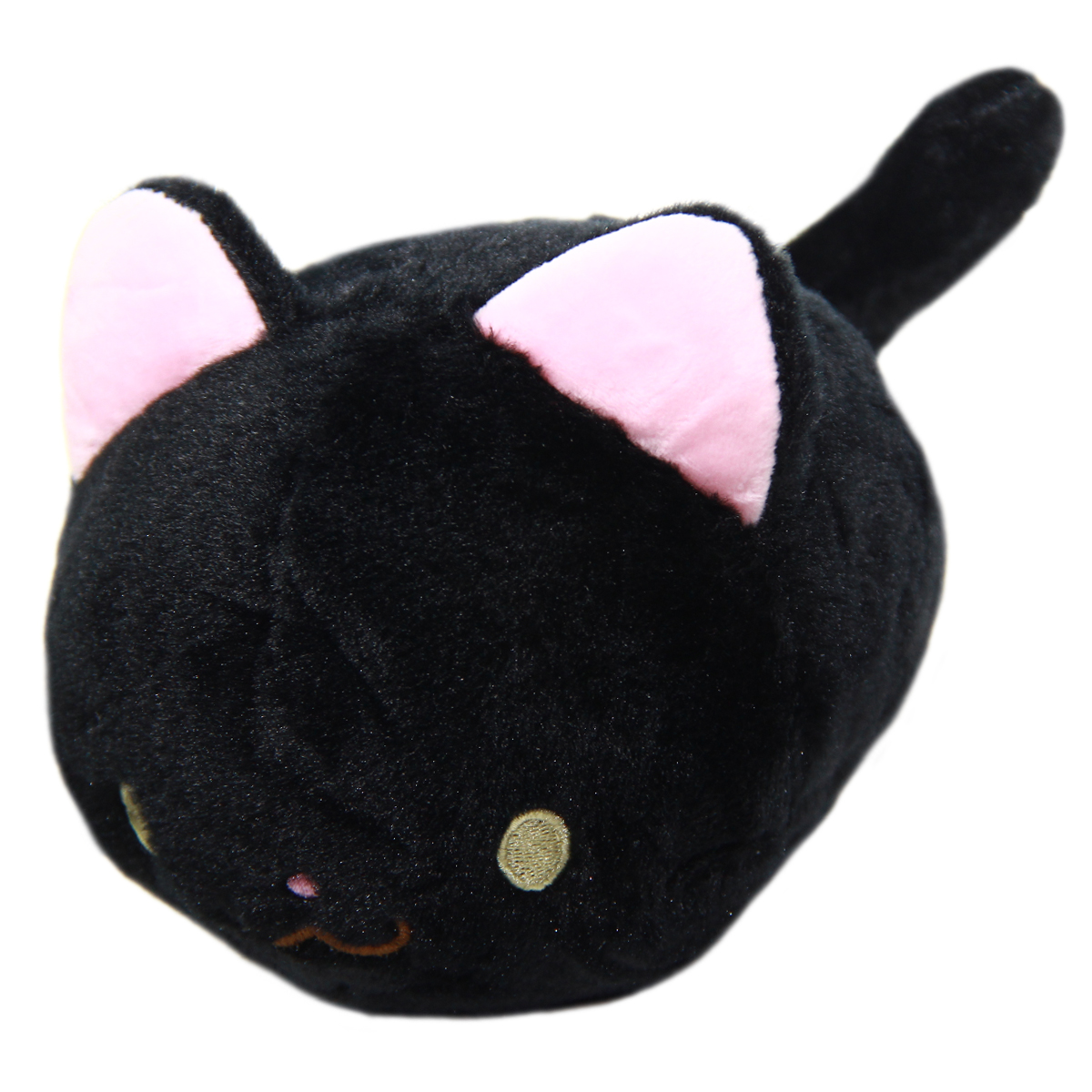 Kawaii Neko Plushie Black Cat Plush Doll Super Soft Stuffed Animal Standard Size 6