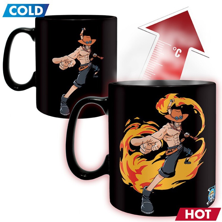 Luffy & Ace Heat Change Mug One Piece