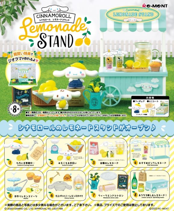 Sanrio Cinnamoroll Lemonade Stand Random Blind Box Figure Re-Ment