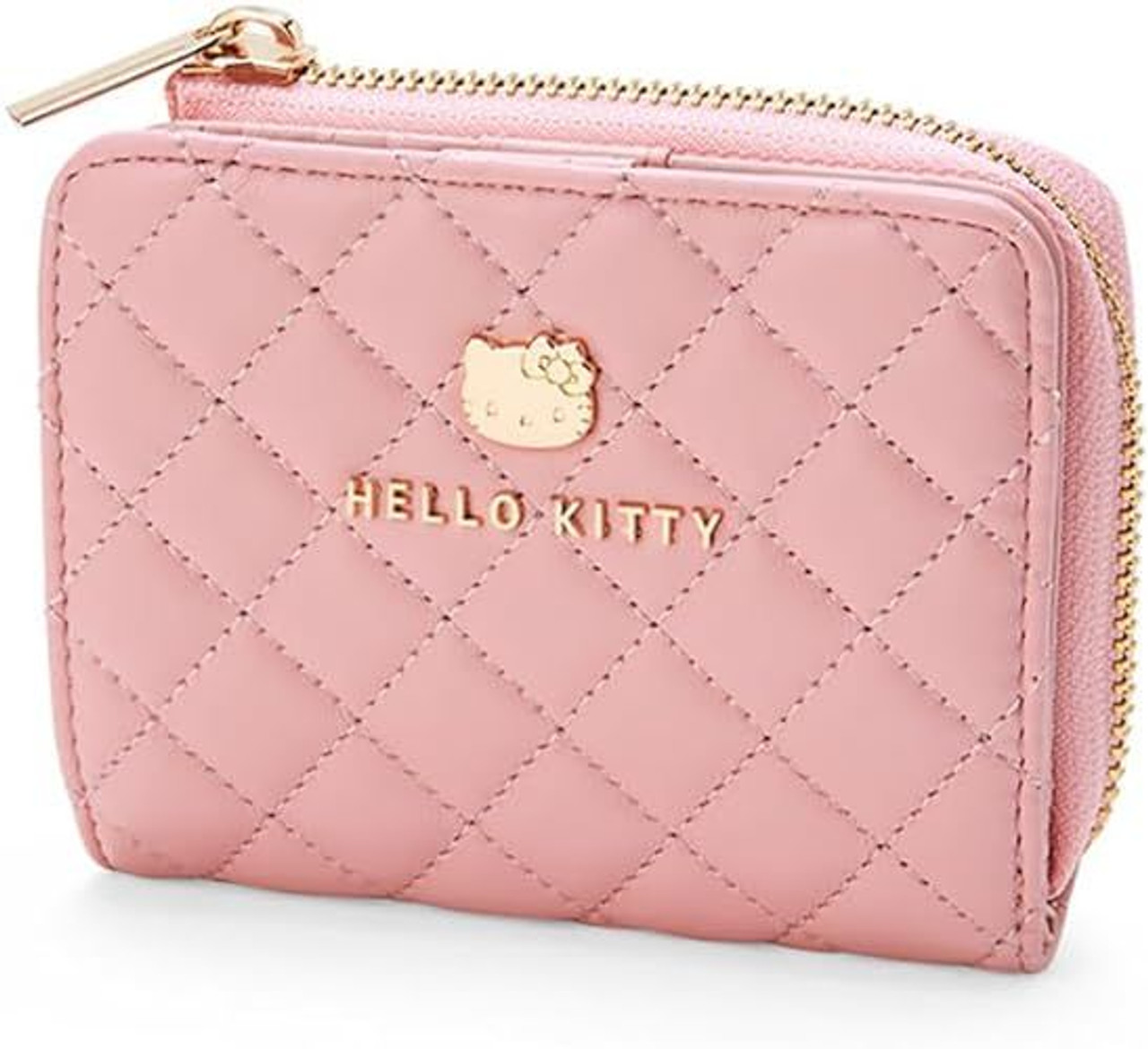 Sanrio Quilted Two-Fold Wallet - Pink - Hello Kitty