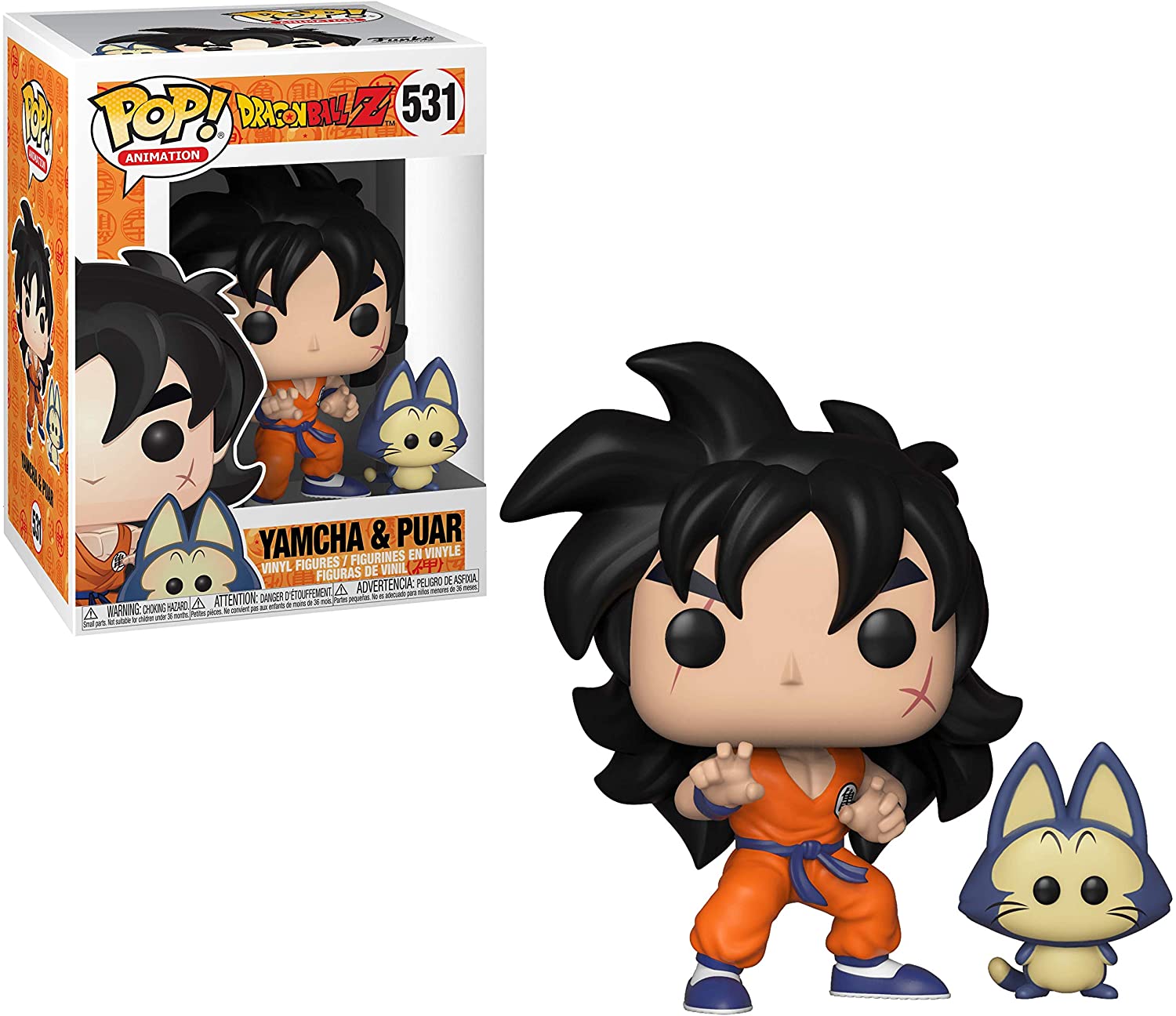 Yamcha & Puar Figure Dragon Ball Z Funko Pop Animation 3.75 Inches - Funko Pop 531