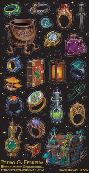 Arcane Treasures Sticker Sheet