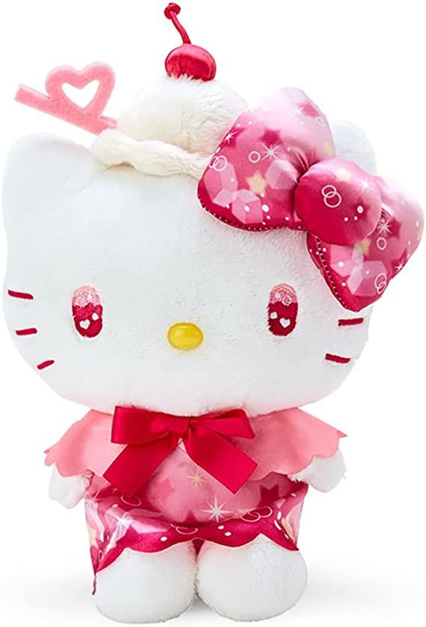 Hello Kitty Plush Toy, Cream Soda, 7 Inches, Sanrio