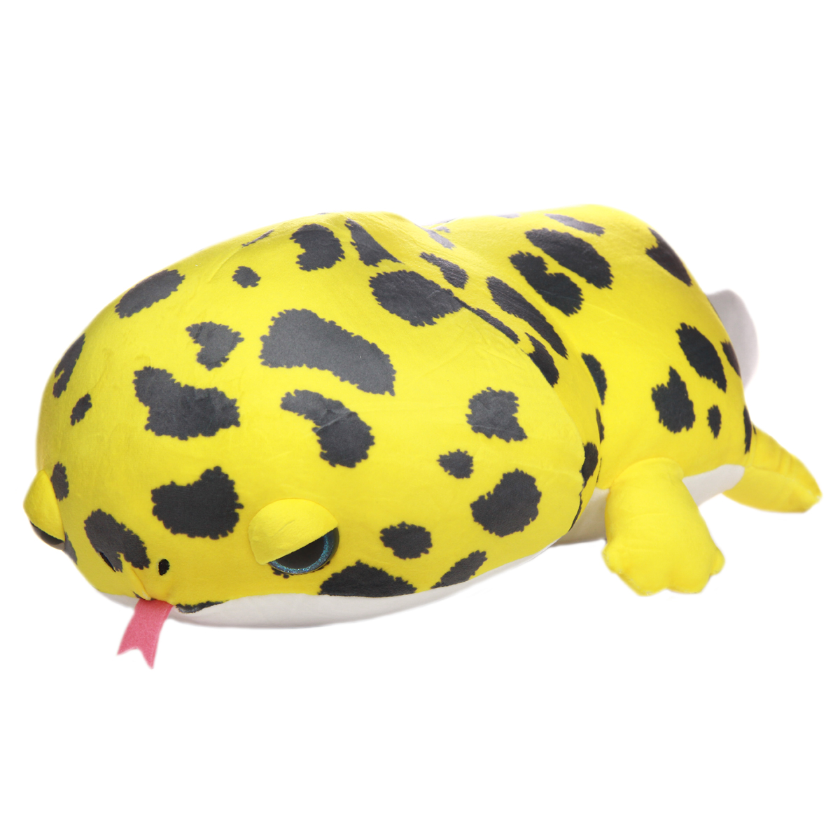 Leopard Gecko Plush Collection Lizard Plush Toy Super Soft Stuffed Animal Yellow Grey Big Size 21 Inches