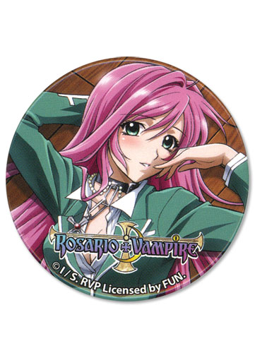 Rosario Vampire Moka Akashiya Can Badge Button Pin