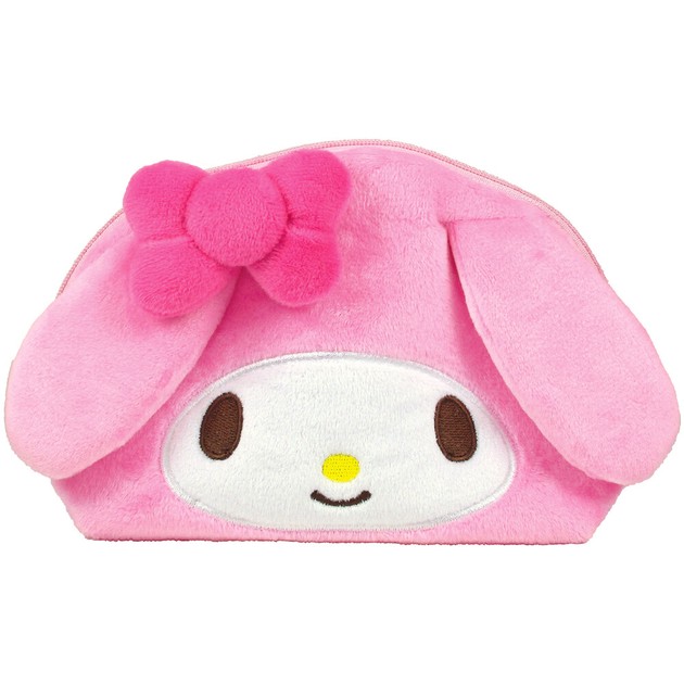 My Melody Face Shape Pouch Plush Toy, Cosmetic Bag, Pink, Sanrio