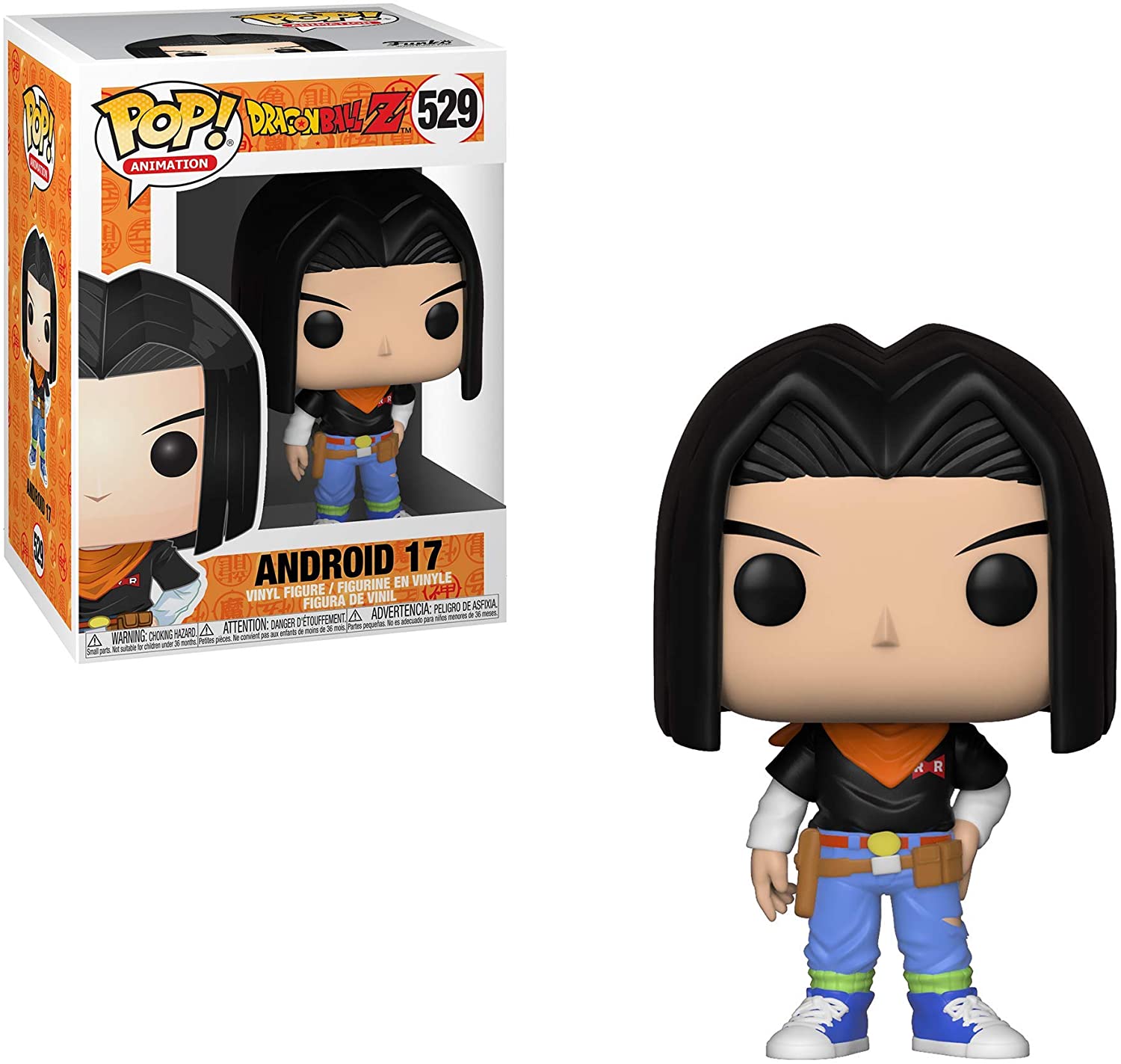 Android 17 Figure Dragon Ball Z Funko Pop Animation 3.75 Inches - Funko Pop 529