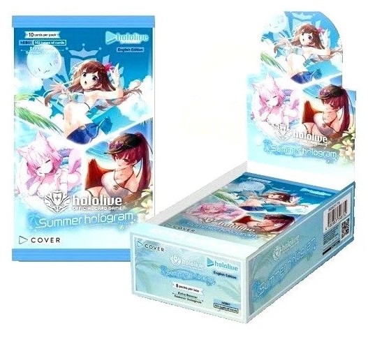 Cover Hololive Summer Hologram Trading Card - English -  1 Pack